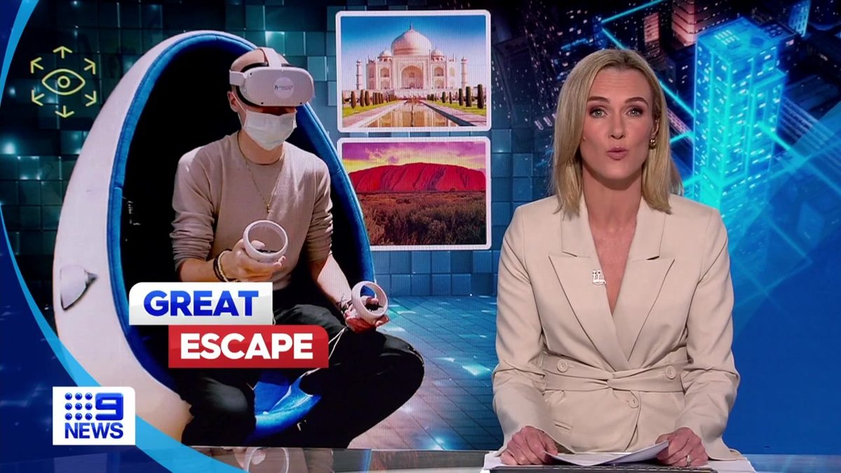 9 News: Great Escape, Holiday from Hospital VR pods